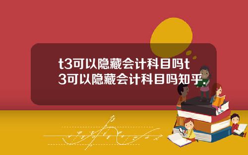 t3可以隐藏会计科目吗t3可以隐藏会计科目吗知乎.