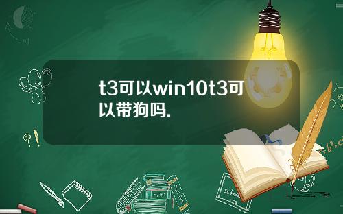 t3可以win10t3可以带狗吗.