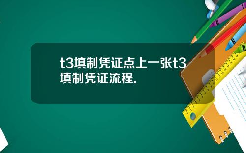 t3填制凭证点上一张t3填制凭证流程.