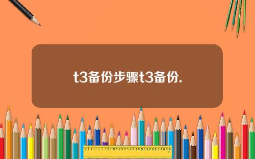 t3备份步骤t3备份.