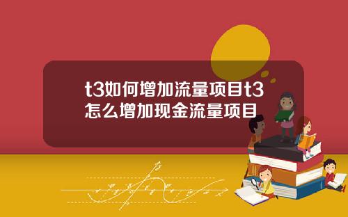 t3如何增加流量项目t3怎么增加现金流量项目