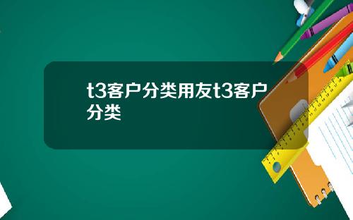 t3客户分类用友t3客户分类
