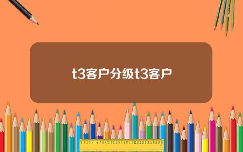 t3客户分级t3客户