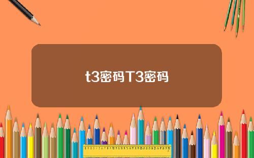 t3密码T3密码