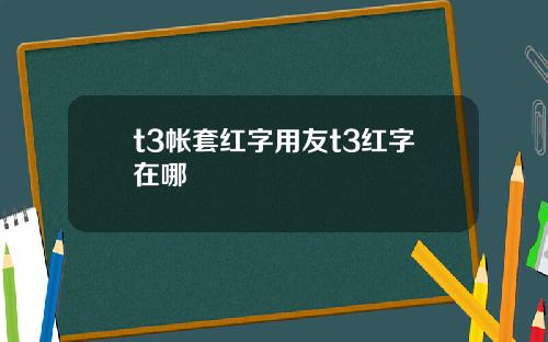 t3帐套红字用友t3红字在哪