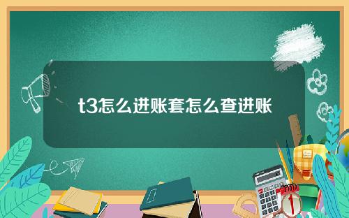 t3怎么进账套怎么查进账