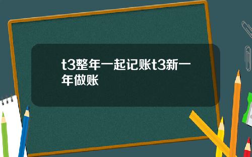 t3整年一起记账t3新一年做账