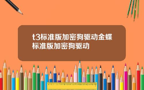 t3标准版加密狗驱动金蝶标准版加密狗驱动