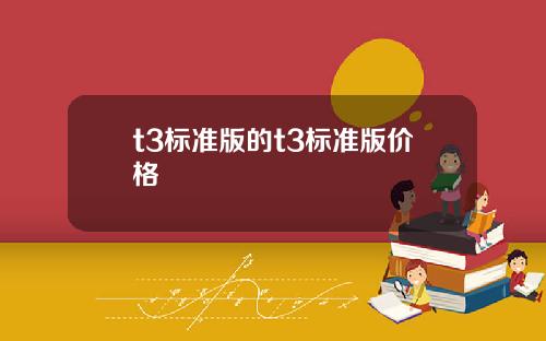 t3标准版的t3标准版价格