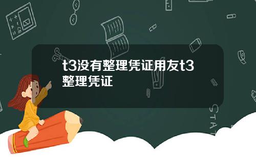 t3没有整理凭证用友t3整理凭证