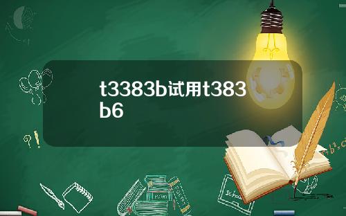 t3383b试用t383b6