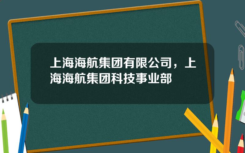 上海海航集团有限公司，上海海航集团科技事业部