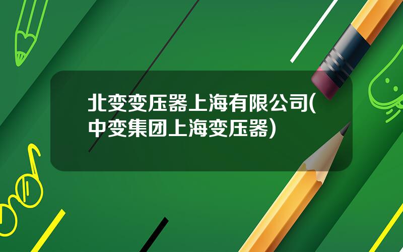 北变变压器上海有限公司(中变集团上海变压器)