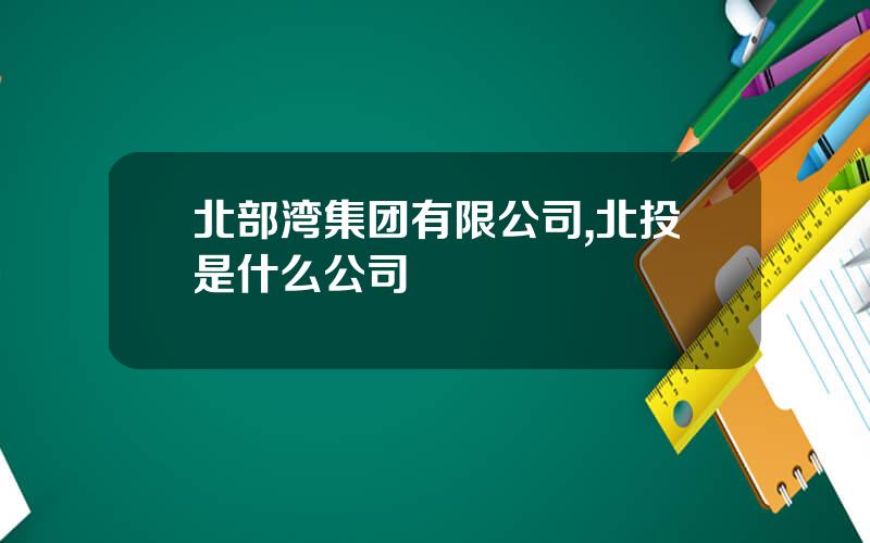 北部湾集团有限公司,北投是什么公司