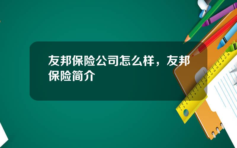 友邦保险公司怎么样，友邦保险简介