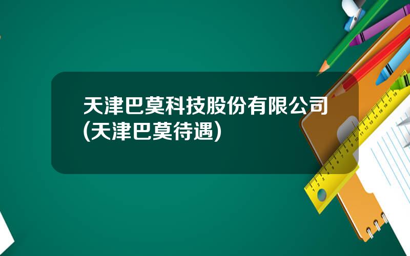 天津巴莫科技股份有限公司(天津巴莫待遇)