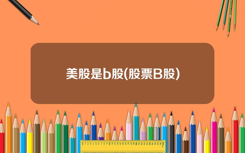 美股是b股(股票B股)